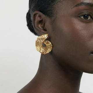 Sora Swirl Statement Stud Earrings