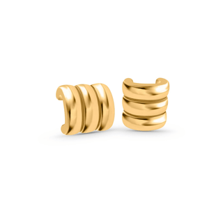 Aria Triple Band Stud Earrings