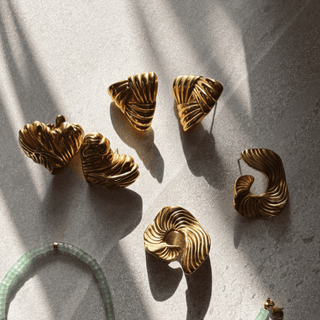 Sora Swirl Statement Stud Earrings