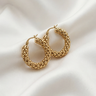 Chunky Cora Hoop Earrings