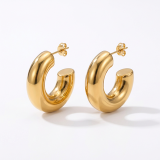 Arden Hoops Chunky Hoop Earrings