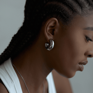 Arden Hoops Chunky Hoop Earrings