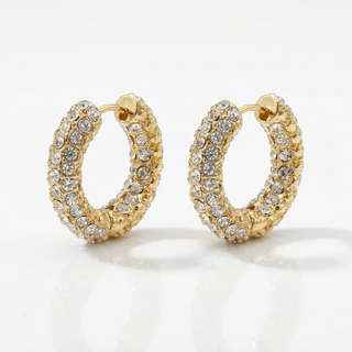 Blake Gold Pave Earrings