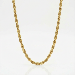 Golden Twisted Chain Necklace