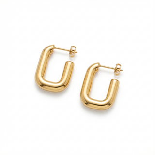 Isla U-Shaped Geometric Earrings