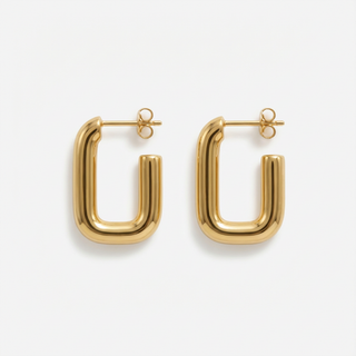 Isla U-Shaped Geometric Earrings