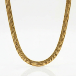 Thick Snake Chain Gold Necklace