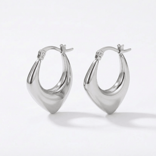 Ashley Irregular Hoop Earrings - Adelfi London