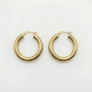 Chunky Cleo Hoop Earrings - Adelfi London