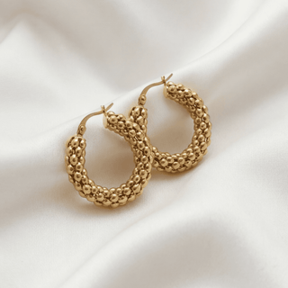 Chunky Cora Hoop Earrings - Adelfi London