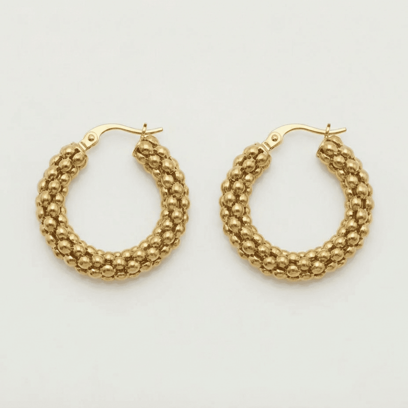 Chunky Cora Hoop Earrings - Adelfi London