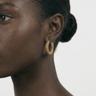 Chunky Cora Hoop Earrings - Adelfi London