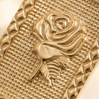 Grace Golden Rose Pendant Necklace - Adelfi London