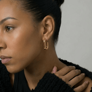Isla U - Shaped Geometric Earrings - Adelfi London