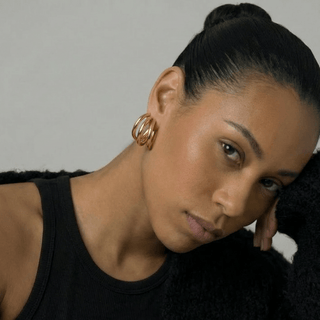 Lola Plain Triple Hoop Earrings - Adelfi London