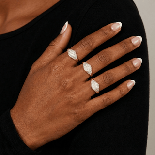 Nova Pave Signet Ring - Adelfi London