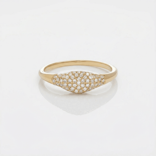 Nova Pave Signet Ring - Adelfi London