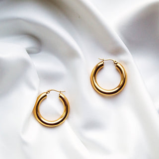 Chunky Cleo Hoop Earrings - trybe jewellery