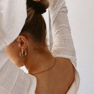 Chunky Cora Hoop Earrings - trybe jewellery