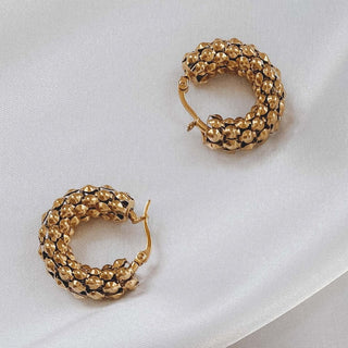 Chunky Cora Hoop Earrings - trybe jewellery
