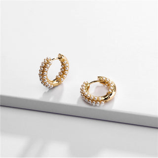 Fei Golden Pearl Earrings - trybe jewellery