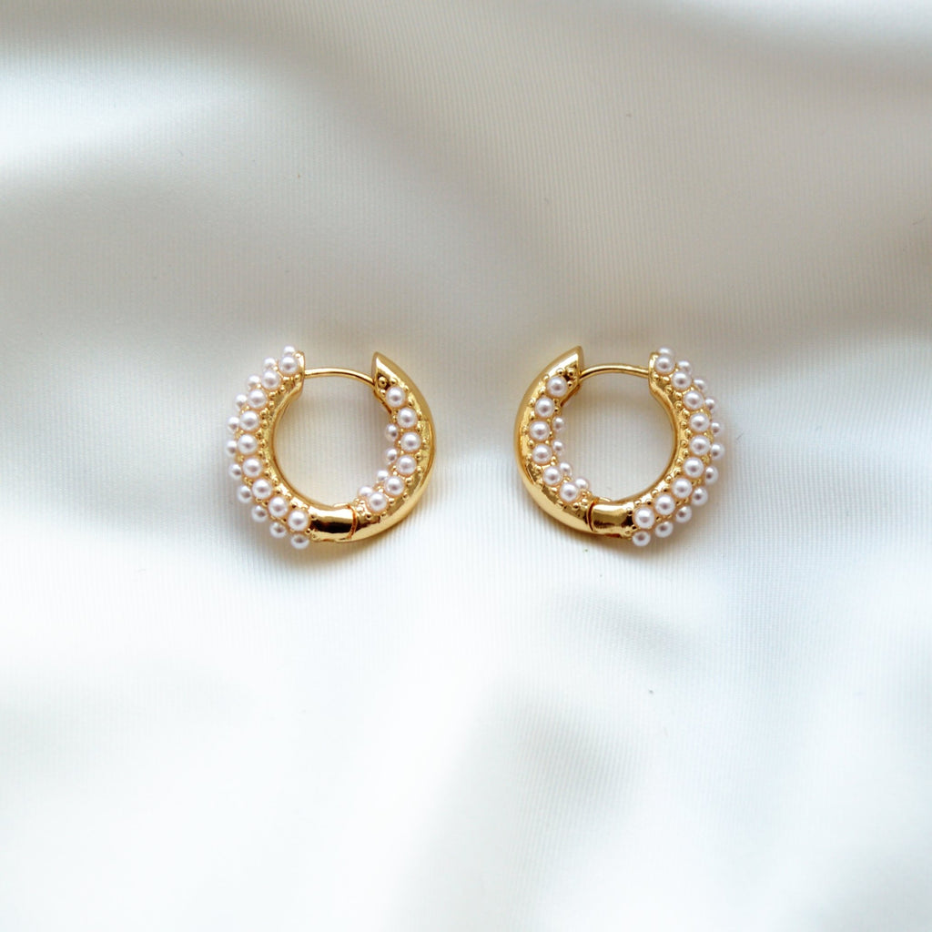 Fei Golden Pearl Earrings - trybe jewellery