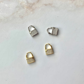 Padlock Pave Earring - trybe jewellery