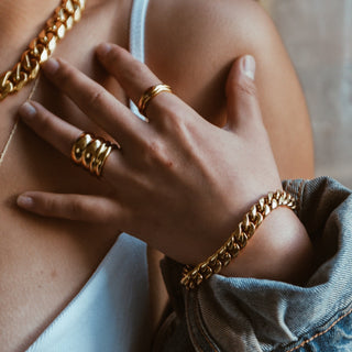 Sol gold - plated ring - Adelfi London